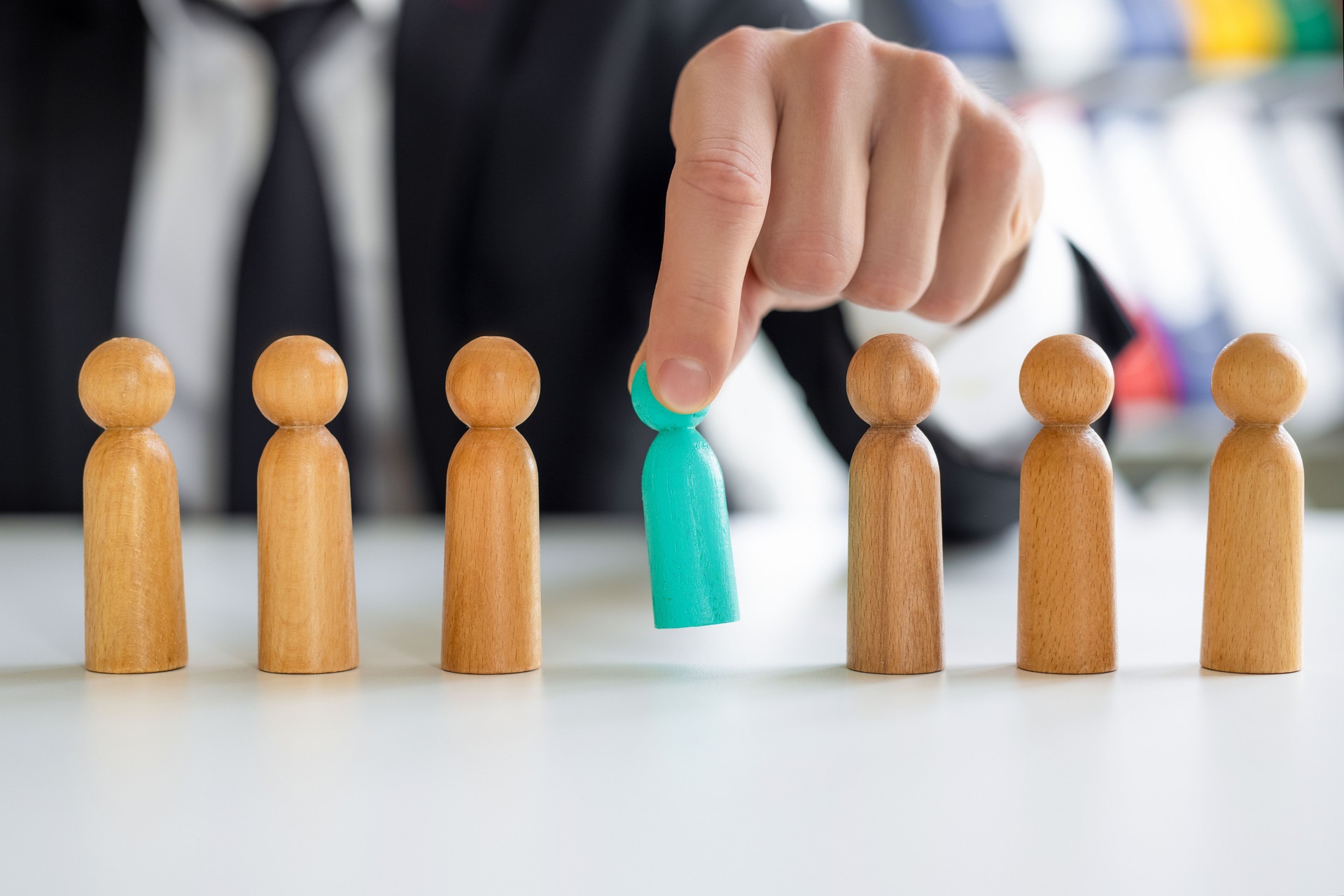 Business concept of successful team leader and human resource